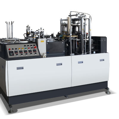 Máquina de fabricação de copos de chá de papel de alta velocidade Máquina de moldagem de copos de papel descartáveis com design atraente e profissional
