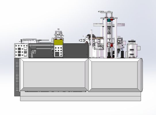 Máquina de fabricação de copos de chá de papel de alta velocidade Máquina de moldagem de copos de papel descartáveis com design atraente e profissional