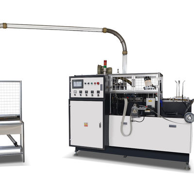 Máquina automática de fabricação de copos de papel descartáveis de velocidade média com tamanho externo de 2130mm*1350mm*1900mm e tensão de 220V/380V