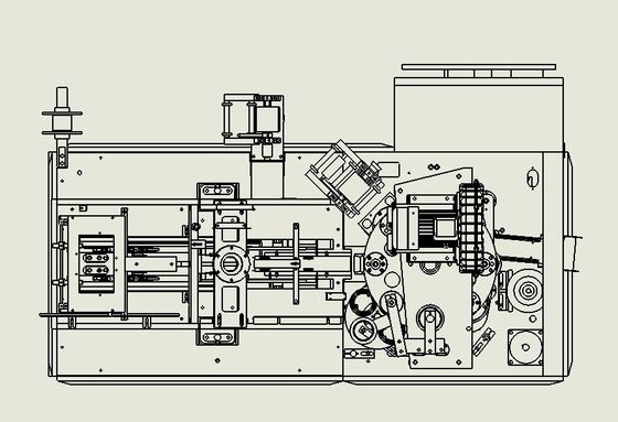 Máquina automática de fabricação de copos de papel descartáveis de velocidade média com tamanho externo de 2130mm*1350mm*1900mm e tensão de 220V/380V