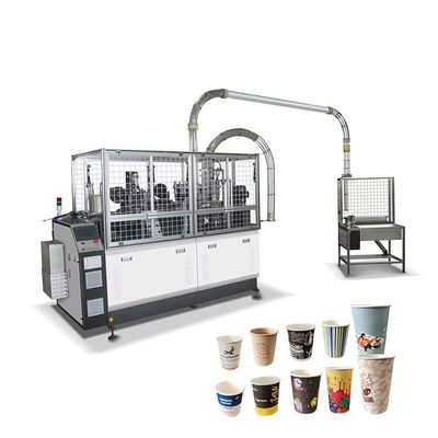 2-12 Oz Máquina de moldagem de copos de papel com design de parede dupla Tamanho externo de 2200*1350*1900mm e 2500 kg Capacidade