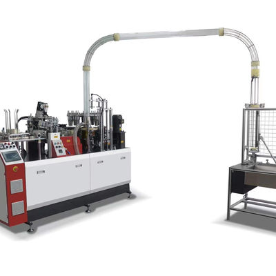 Máquina de moldagem de copos de chá de papel de alta velocidade com tamanho externo de 2200mm*1350mm*1900mm