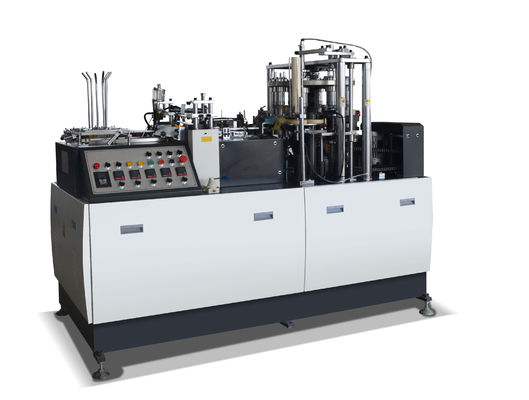 Fonte de gás 0,5-0,8MPa Máquina de fabricação de copos de papel totalmente automática de 4kw para copos de café descartáveis 65-85 Pcs/Min