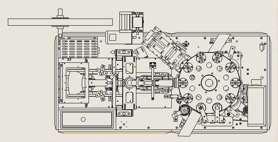 Máquina de produção de copos de café de papel Máquina totalmente automática para fazer copos de papel descartáveis com velocidade 65-85 pcs/min 1700 kg