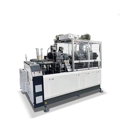 Máquina automática de fazer copos de café de papel com alta velocidade de 90-100pcs/min e Copper Bar Cup Boned Way
