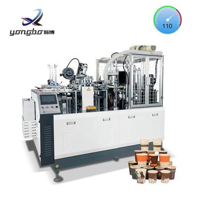 Máquina de fabricação de copos de papel de alta velocidade totalmente automática 100-110pcs/min