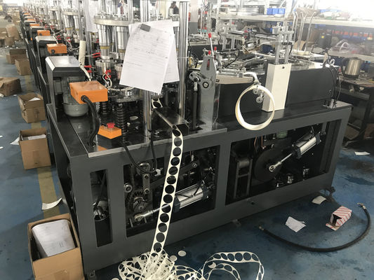 4kw Máquina de fabricação de copos de café de papel totalmente automática Máquina de moldagem de copos de papel descartáveis com papel revestido de PE único / duplo