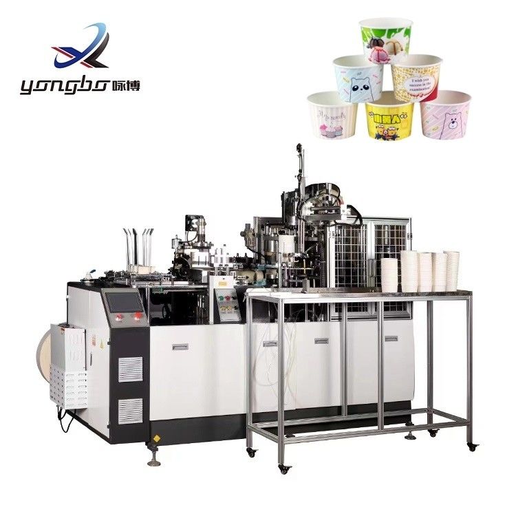 Máquina completa para fazer um recipiente de papel descartável Copper Bar Cup Ostened Way em Ultrasonic Automatic Paper Bowl Making Machine