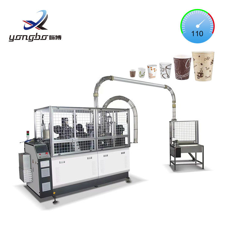 Máquina de moldagem de copos de papel de consumo com fonte de gás de 0,5-0,8 MPa e especificação de papel 150-350 GSM
