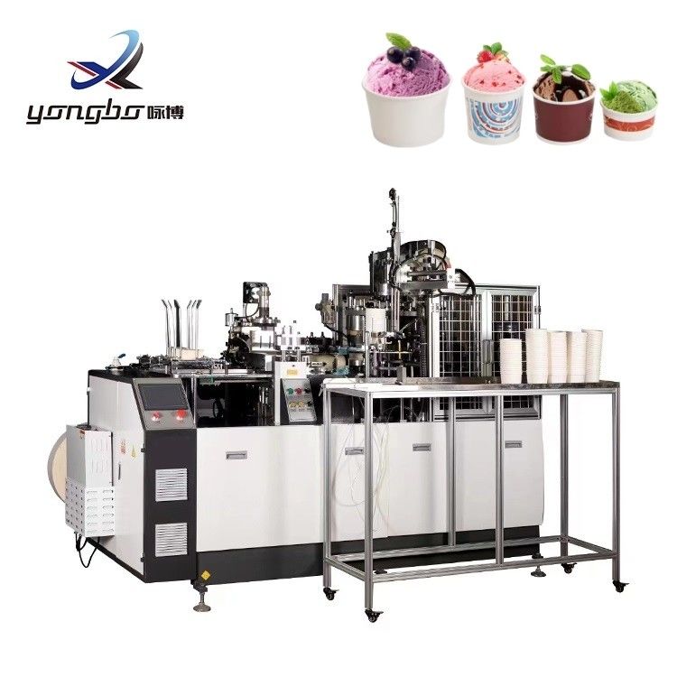 Máquina totalmente automática para fazer tigelas de salada de papel em Dubai com 380V/220V de tensão e 65-70pcs/min Capacidade