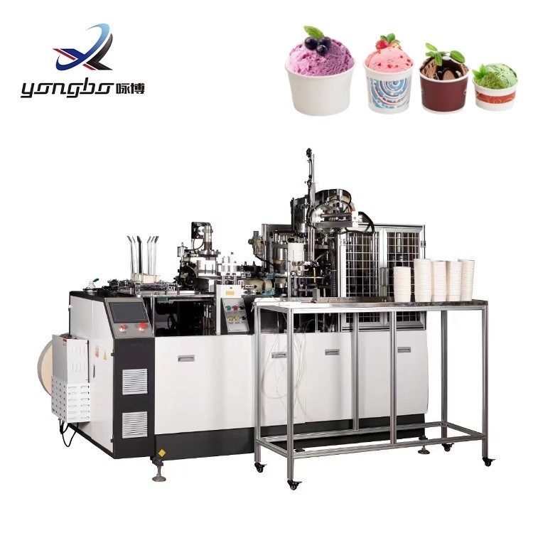 65-70pcs/min Máquina automática de moldagem de tigelas de papel com 1 e velocidade 60-70pcs/min