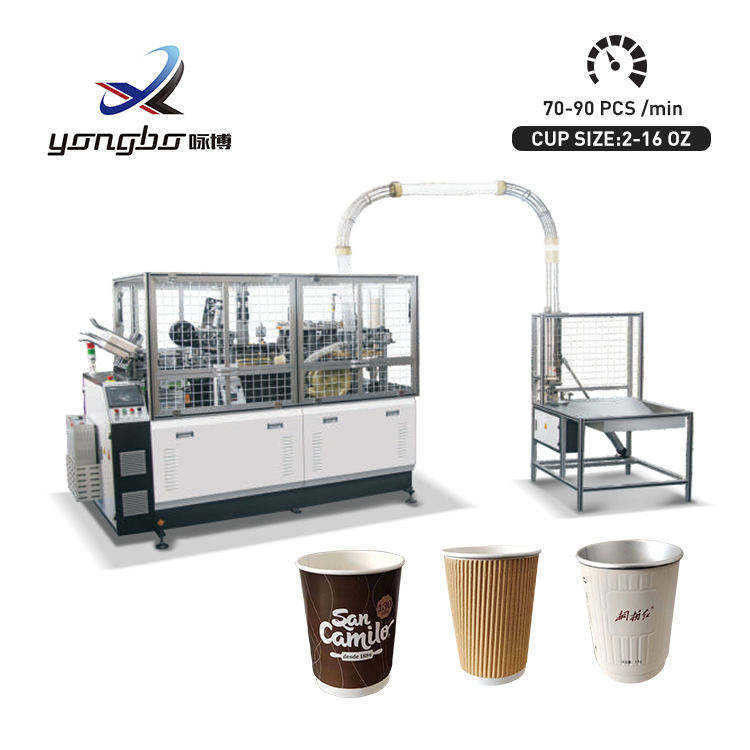 Linha de produção para fabricação de copos de café em papel