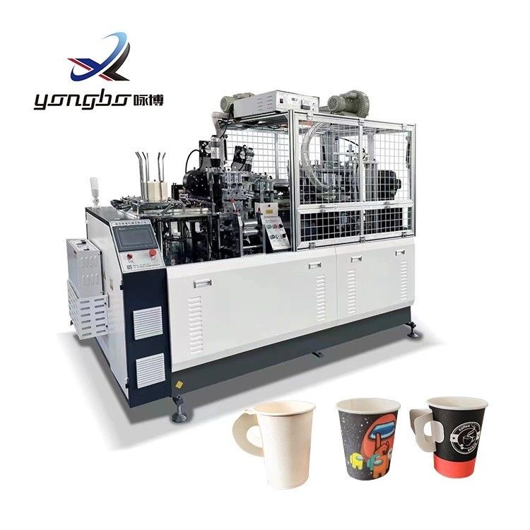 Máquina de corte de papel industrial totalmente automática de alta velocidade Máquina de fabricação de copos de papel de punho de borboleta para pequenas empresas