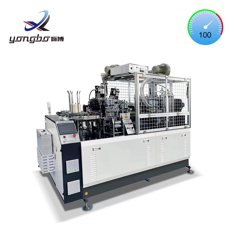 Máquina automática de moldagem de copos de papel com alça 100pcs/min Voltagem totalmente automática 380V/Customizada