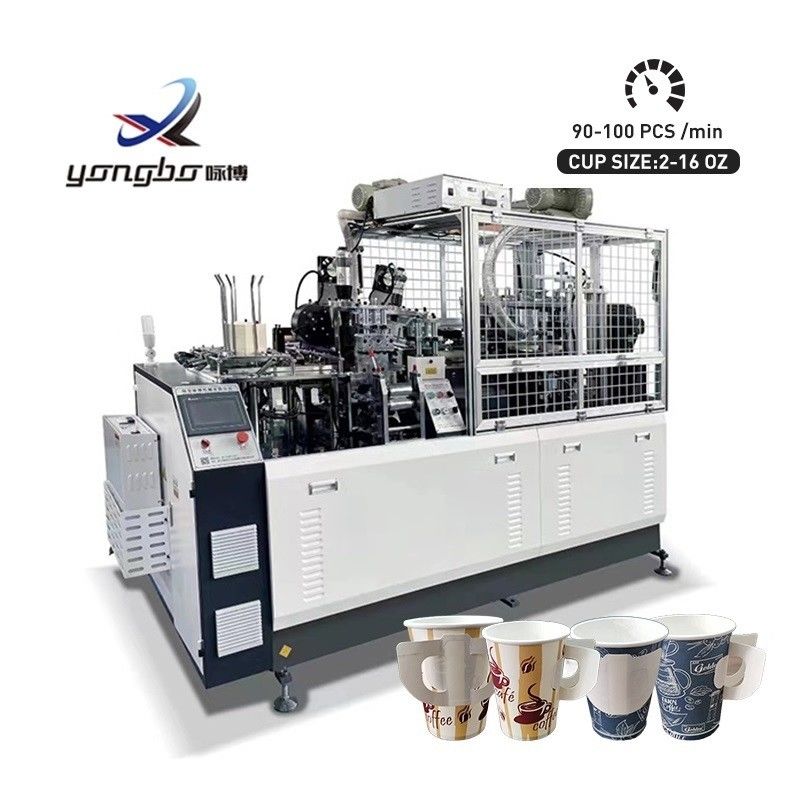 90-100pcs/Min Máquina de Fabricação de Copas de Papel Totalmente Automática Máquinas de Formar Copas de Café de Papel descartáveis com 9KW de Potência