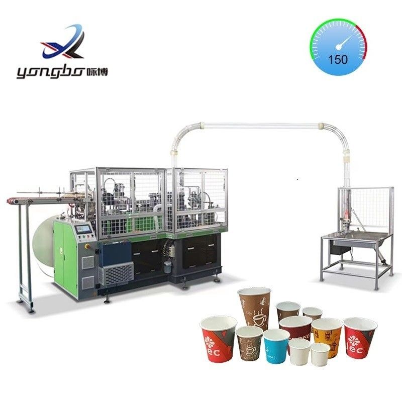 Máquina de Formar Copas de Papel de Alta Velocidade Newtop 120-150pcs/Min Máquina de Fabricação de Copas com barra de cobre